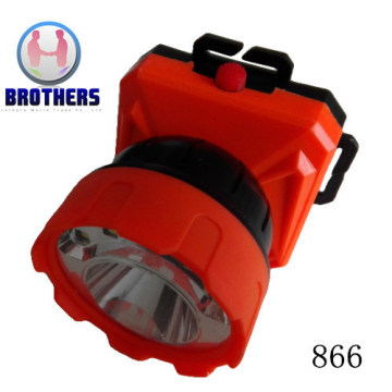 Plastic Battery LED Working Headlamp (866)